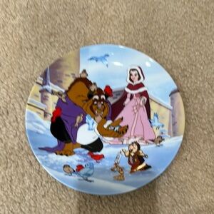 Beauty and the Beast Decorative Plate NWOT
“Warming Up”